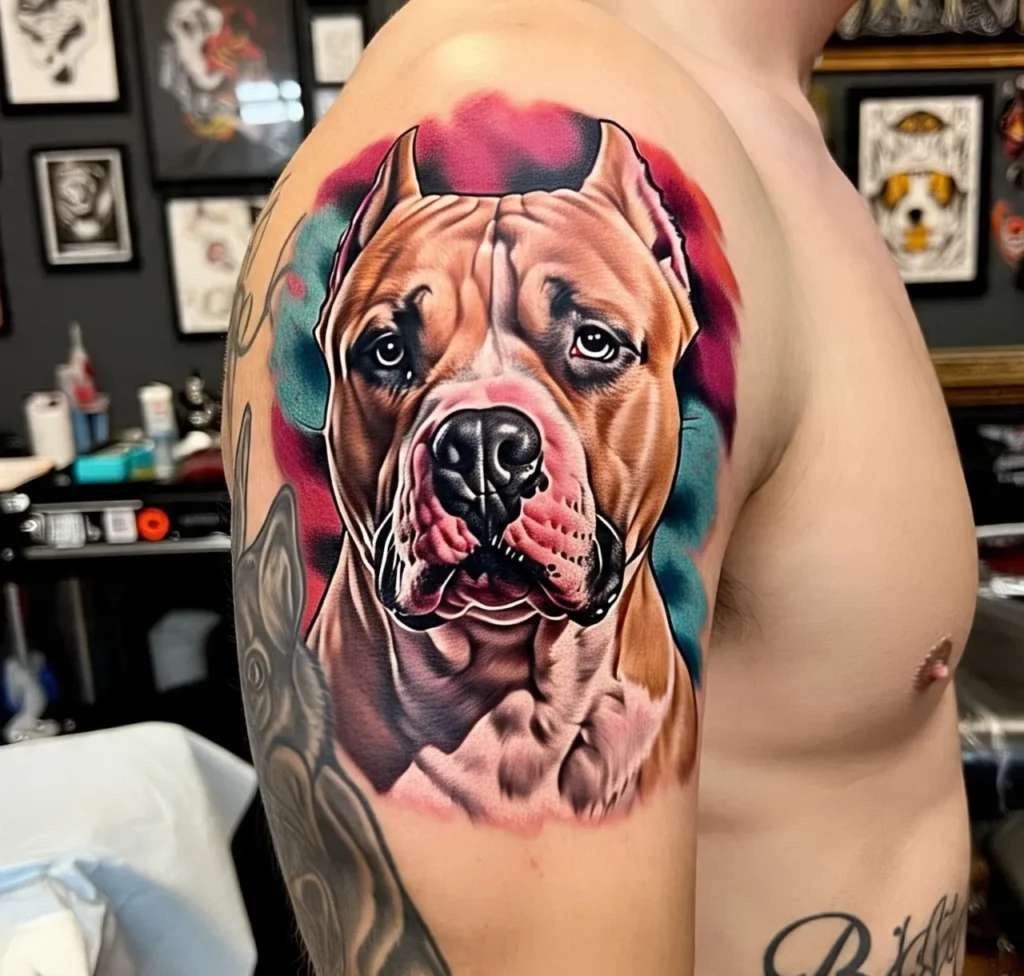 American Pitbull Tattoo