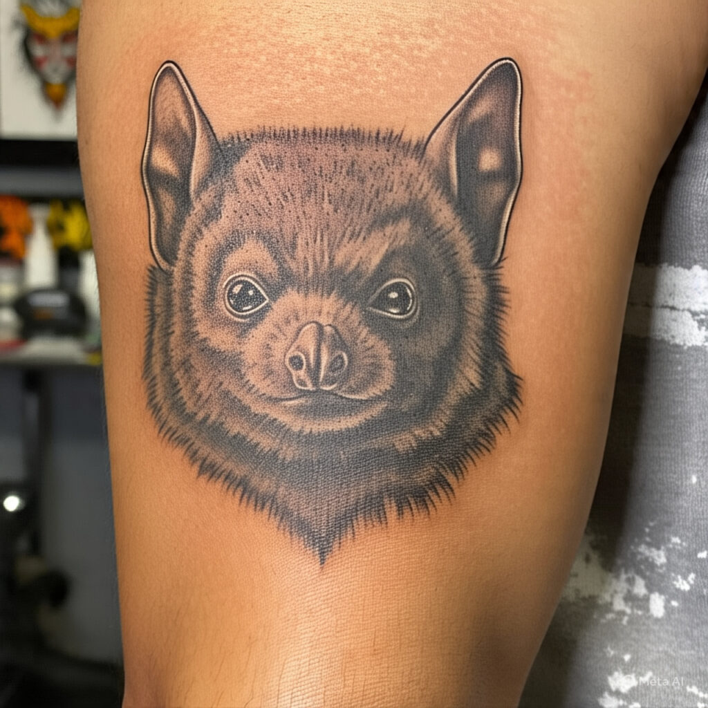 Bat Head Tattoo, Bat Tattoo