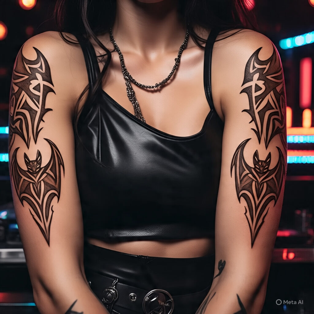 Bat tattoos for females