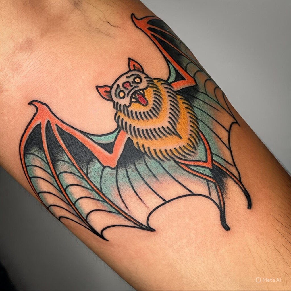 Chinese bat tattoo, Bat Tattoo