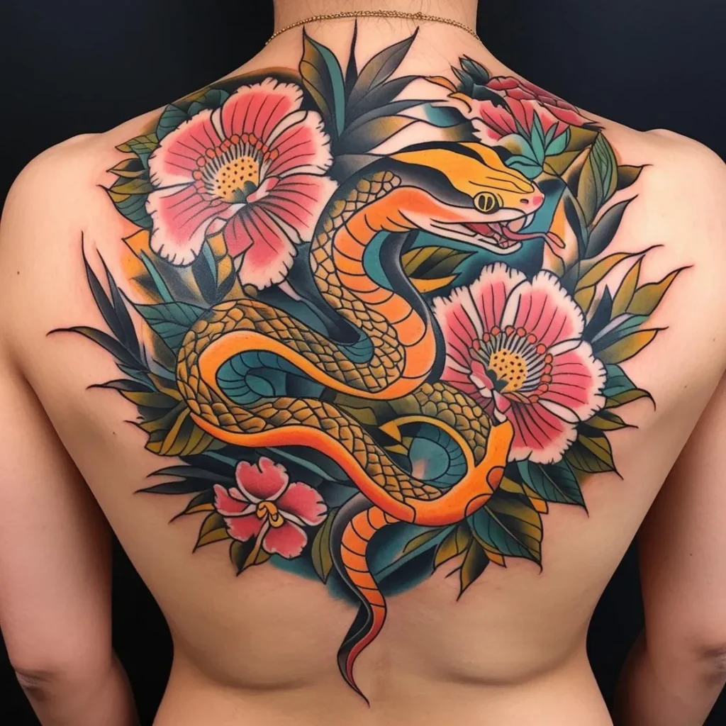 Cobra Tattoo, American Traditional Cobra Tattoo