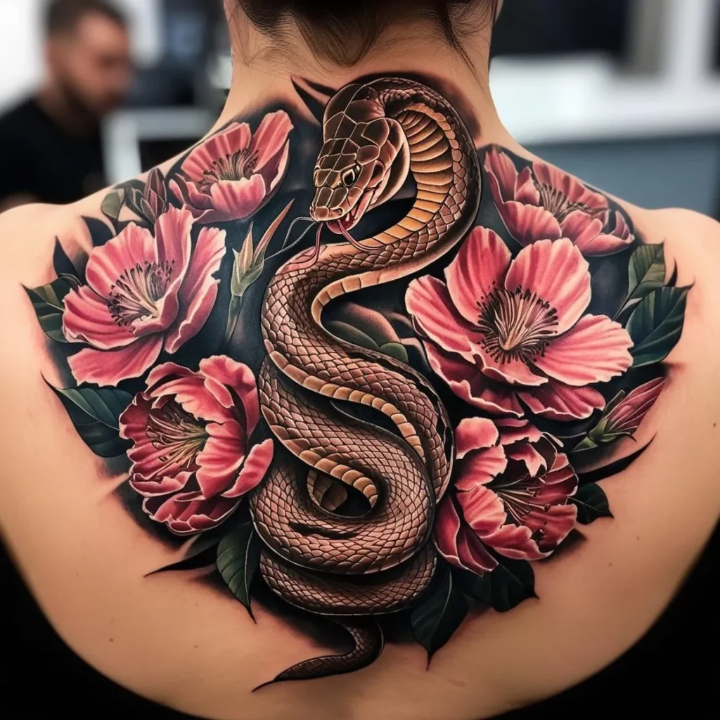 Cobra Tattoo, Cobra Tattoo on Back