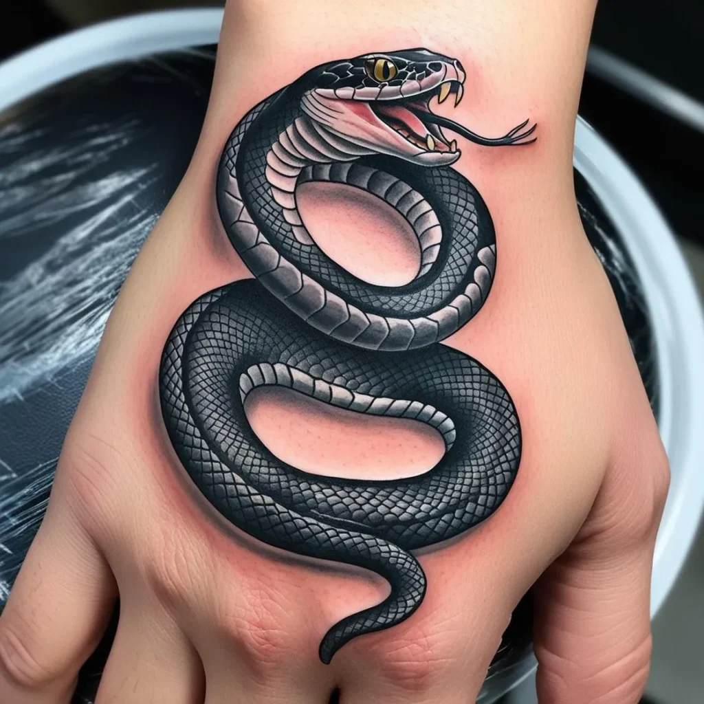 Realistic Cobra Tattoo