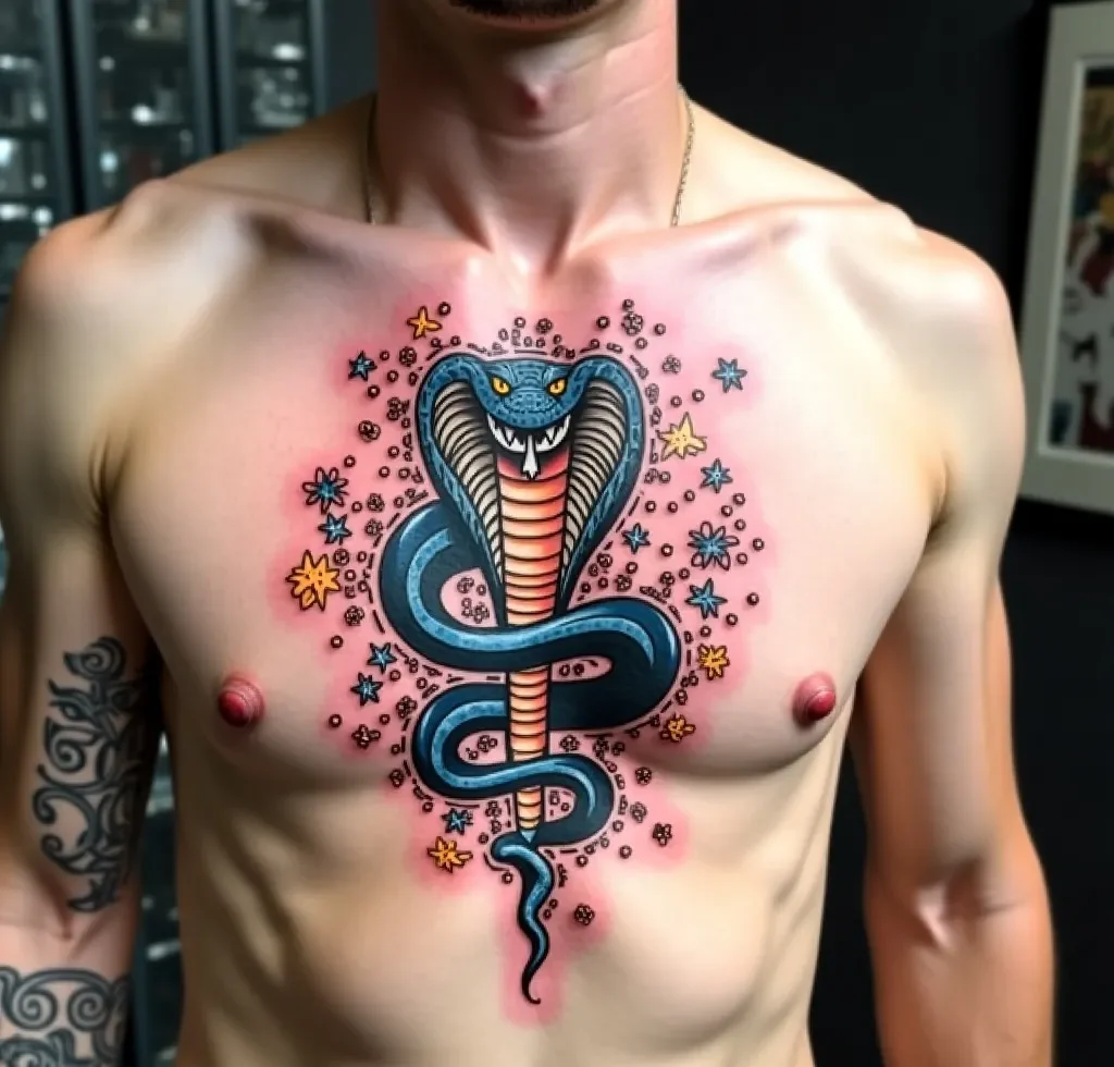 color cobra tattoo