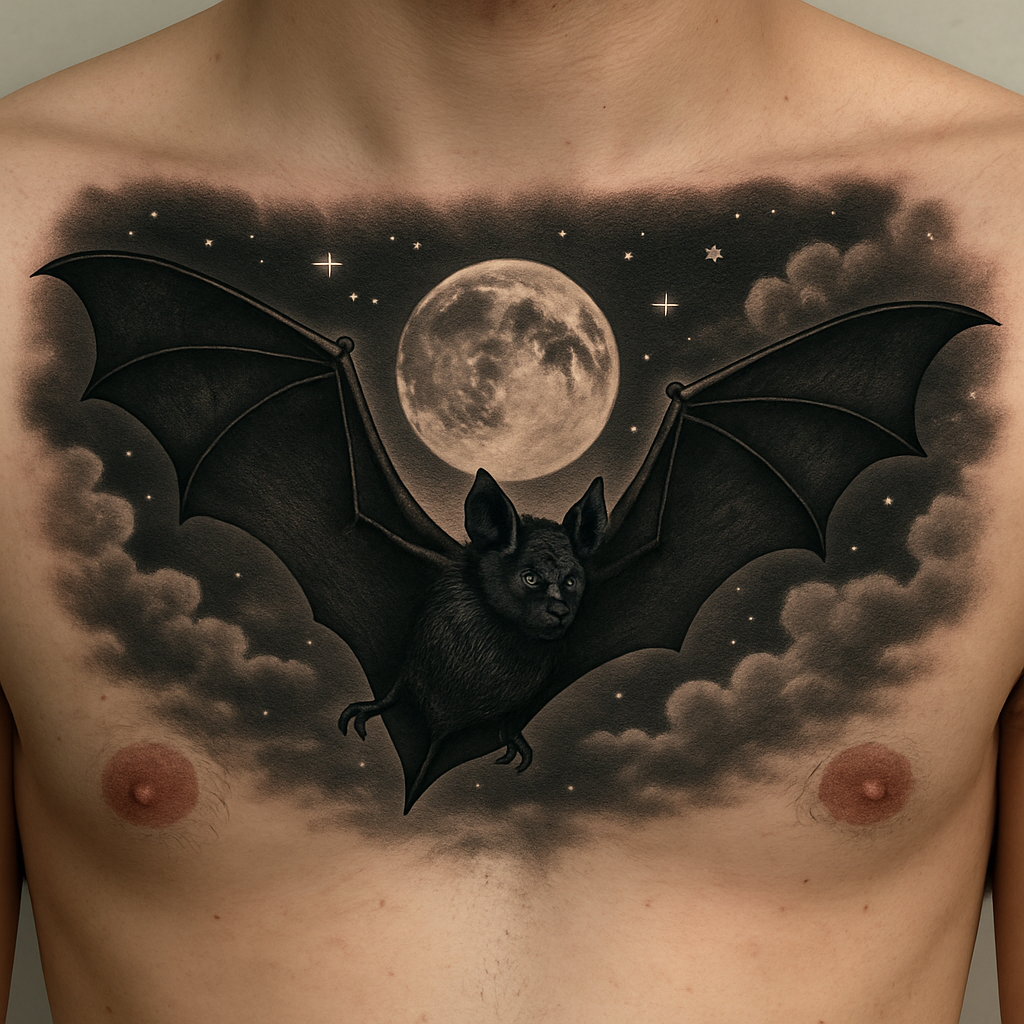 Dark Bat Tattoo
