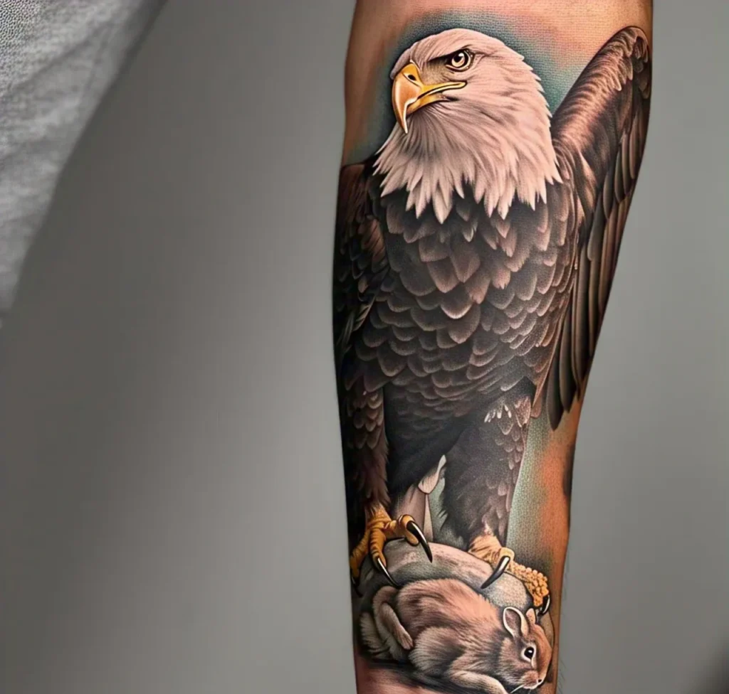 Eagle Tattoo ideas, Eagle Tattoo On The Forearm