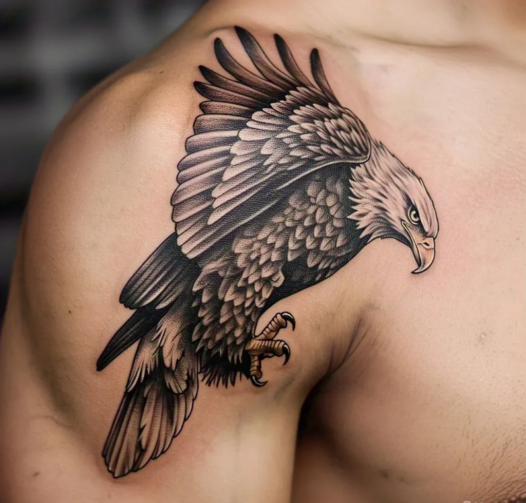 Eagle Tattoo ideas, Eagle Tattoo On The Shoulder..