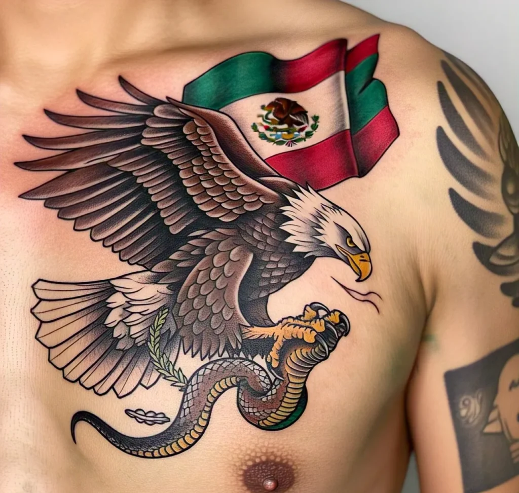 Eagle Tattoo ideas, Mexican Eagle Tattoo