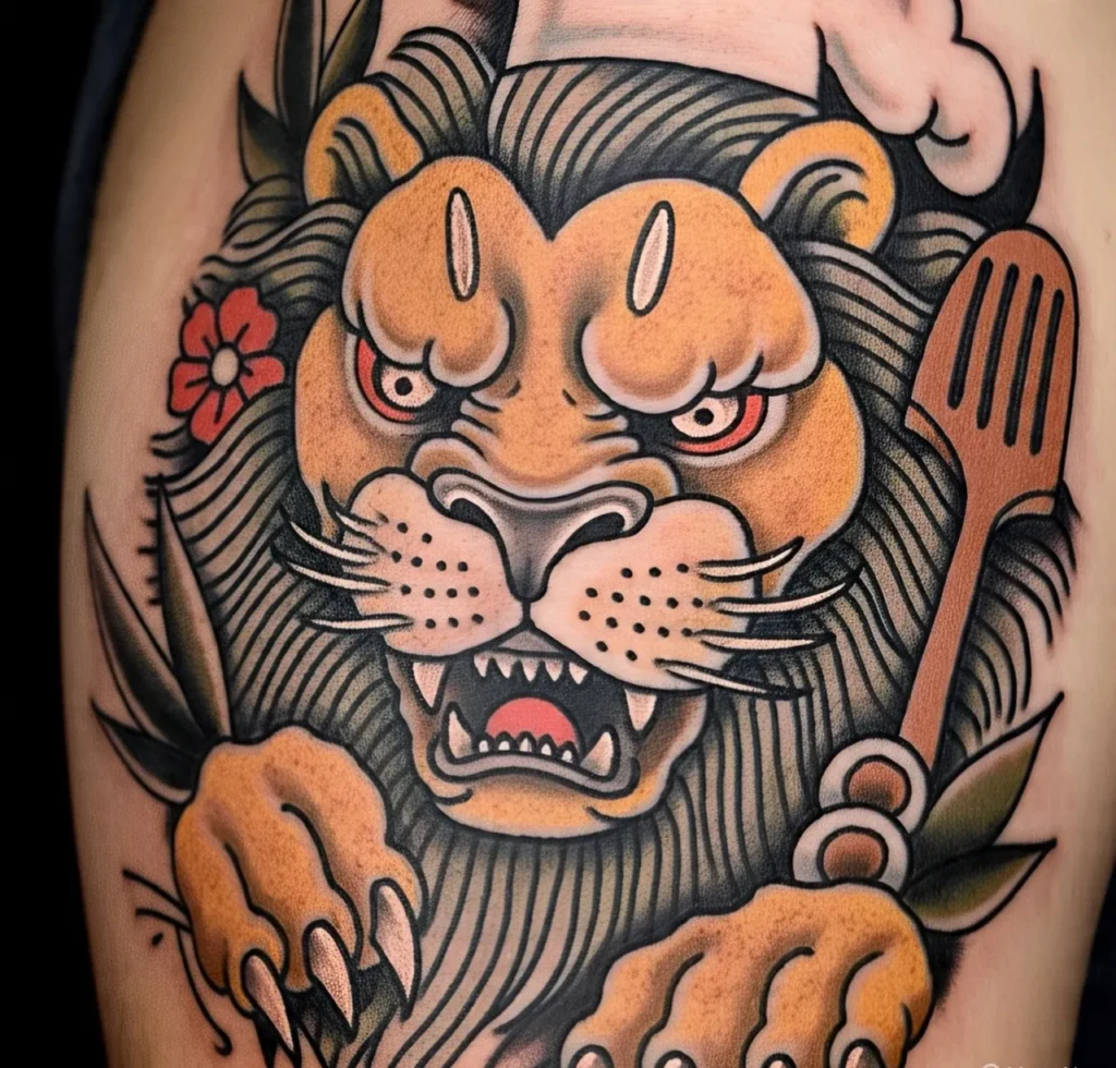 Foo Lion Tattoo