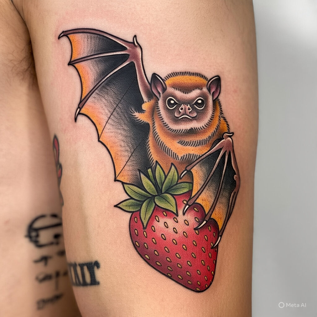 Fruit Bat Tattoo