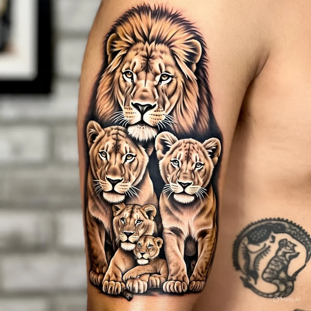 Lion Family Tattoo, Lion Tattoo Ideas