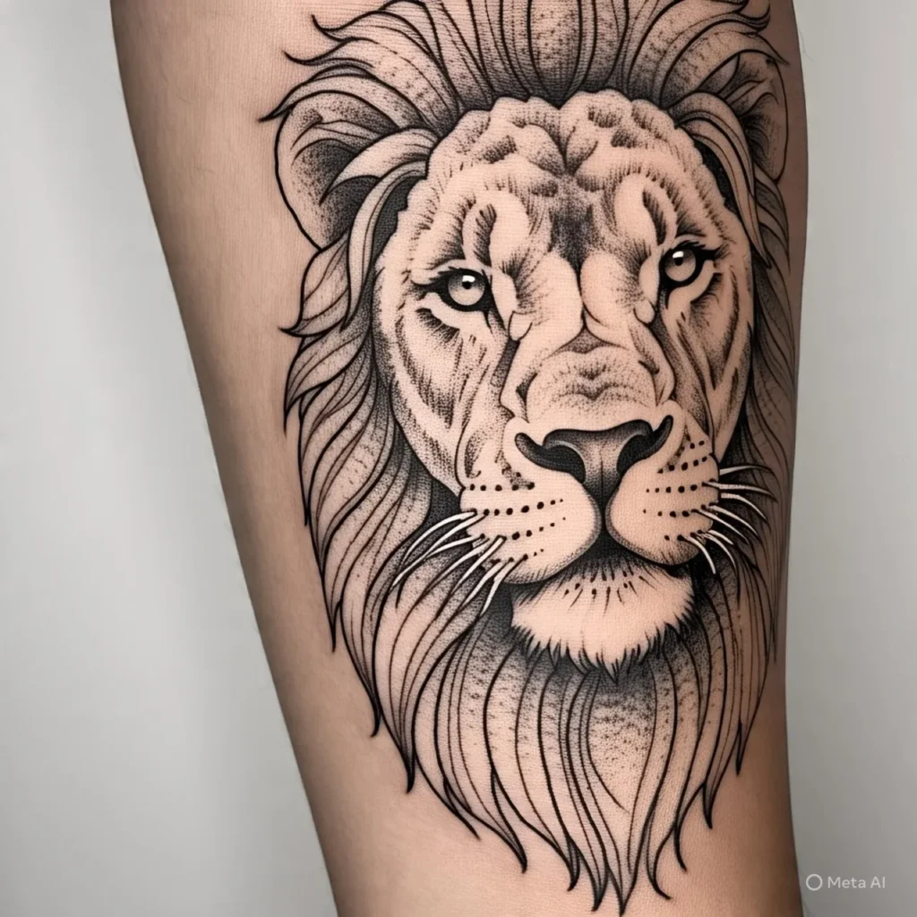Lion Head Tattoo, Lion Tattoo Ideas