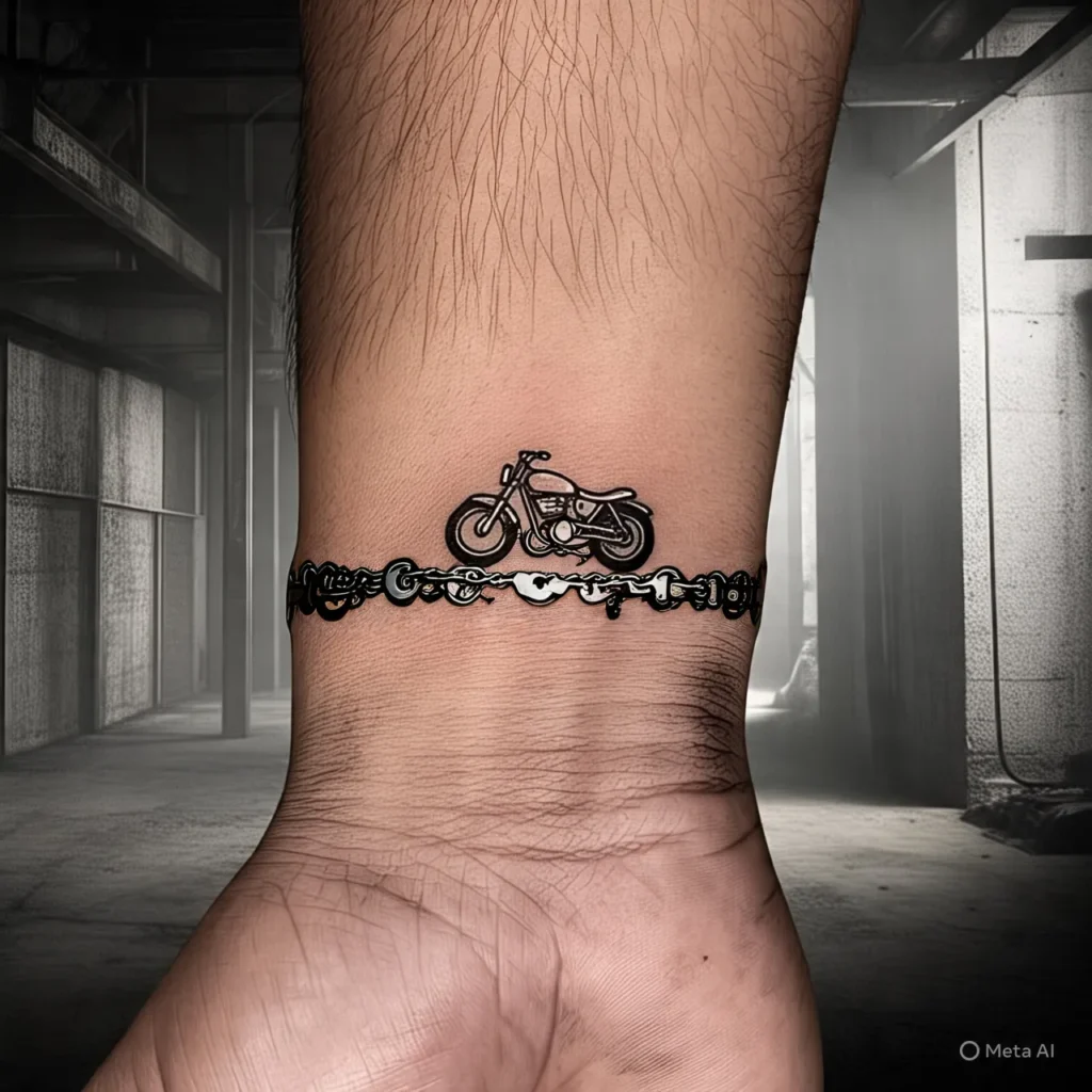 Motorcycle Chain Tattoo
