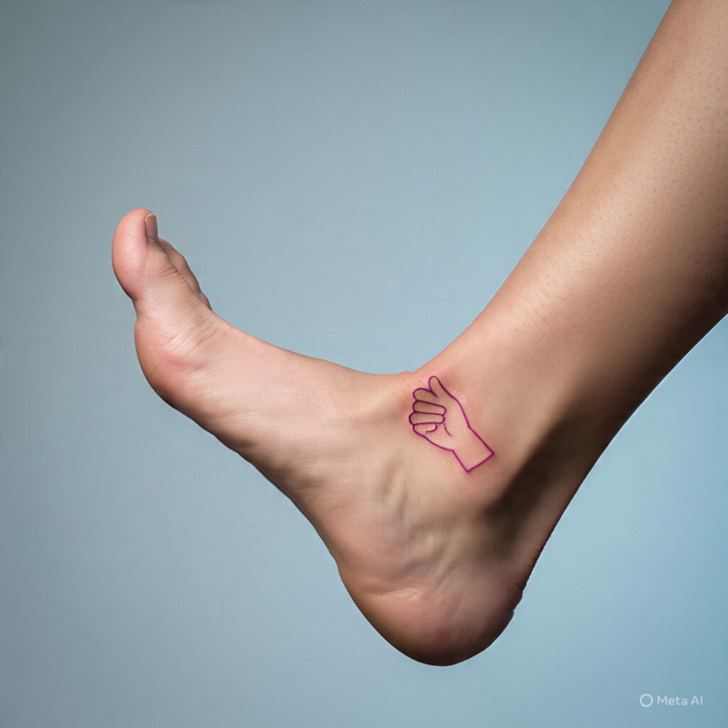 Pinky Promise Ankle Tattoo