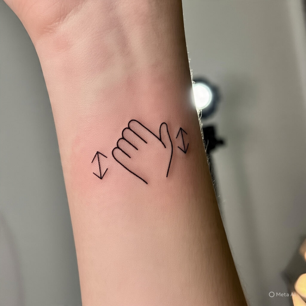 Pinky Promise Fine Line Tattoo