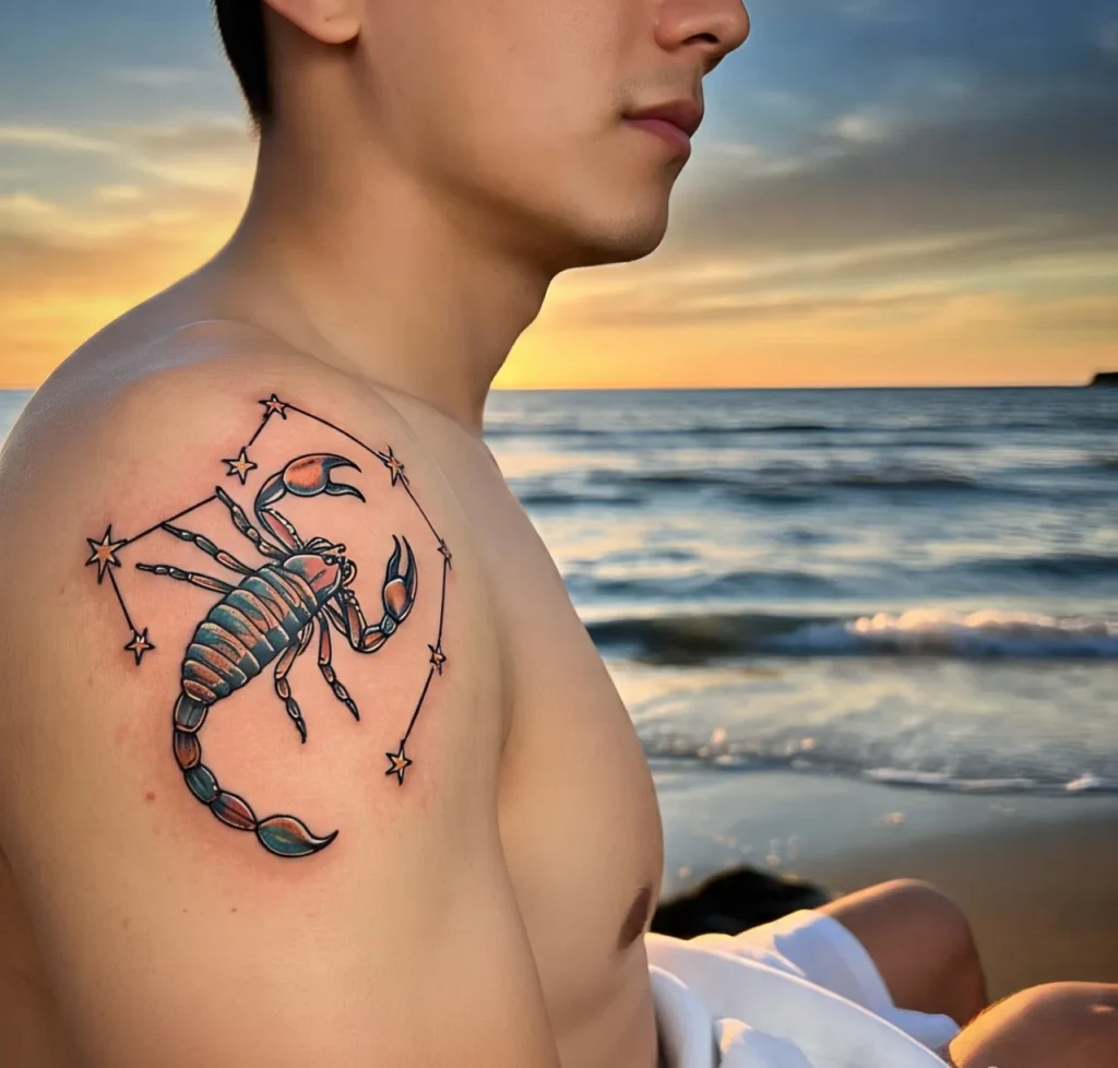 Scorpio Constellation Tattoo, Scorpio zodiac tattoo