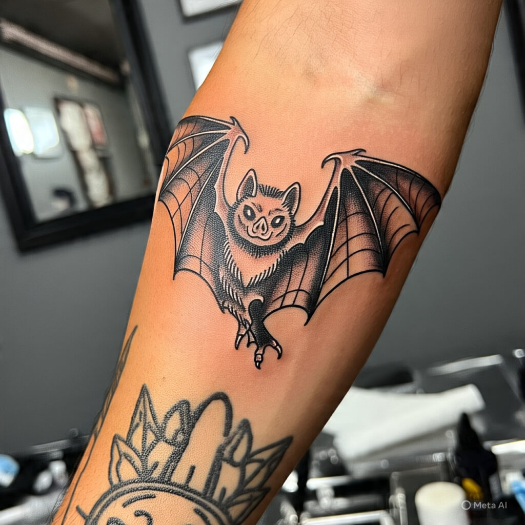 Traditional Bat Tattoo, Bat Tattoo