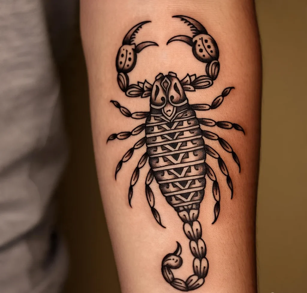Tribal Scorpion Tattoo , scorpio zodiac tattoo