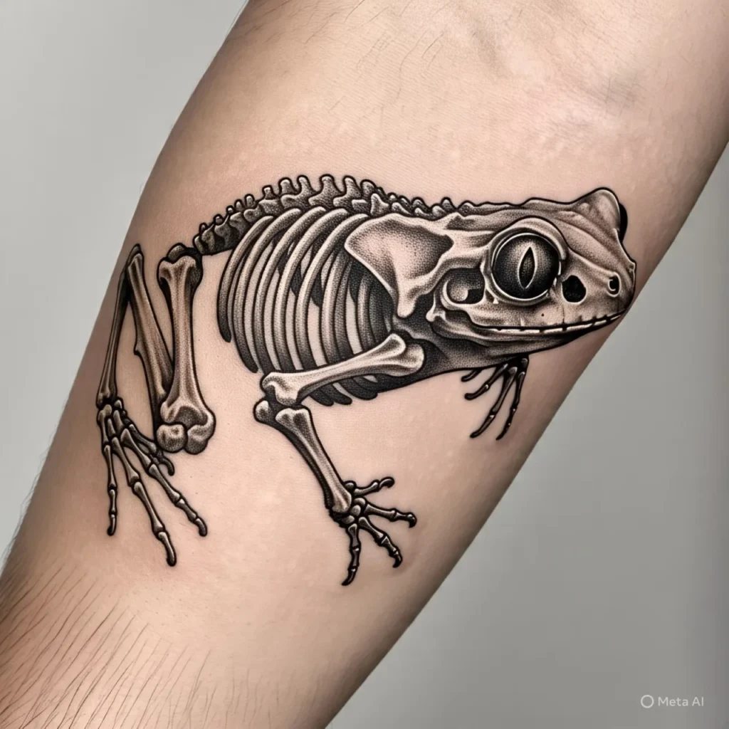 Bone Frog Tattoo