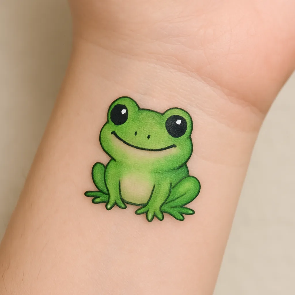 Cute Frog Tattoo, Frog Tattoo