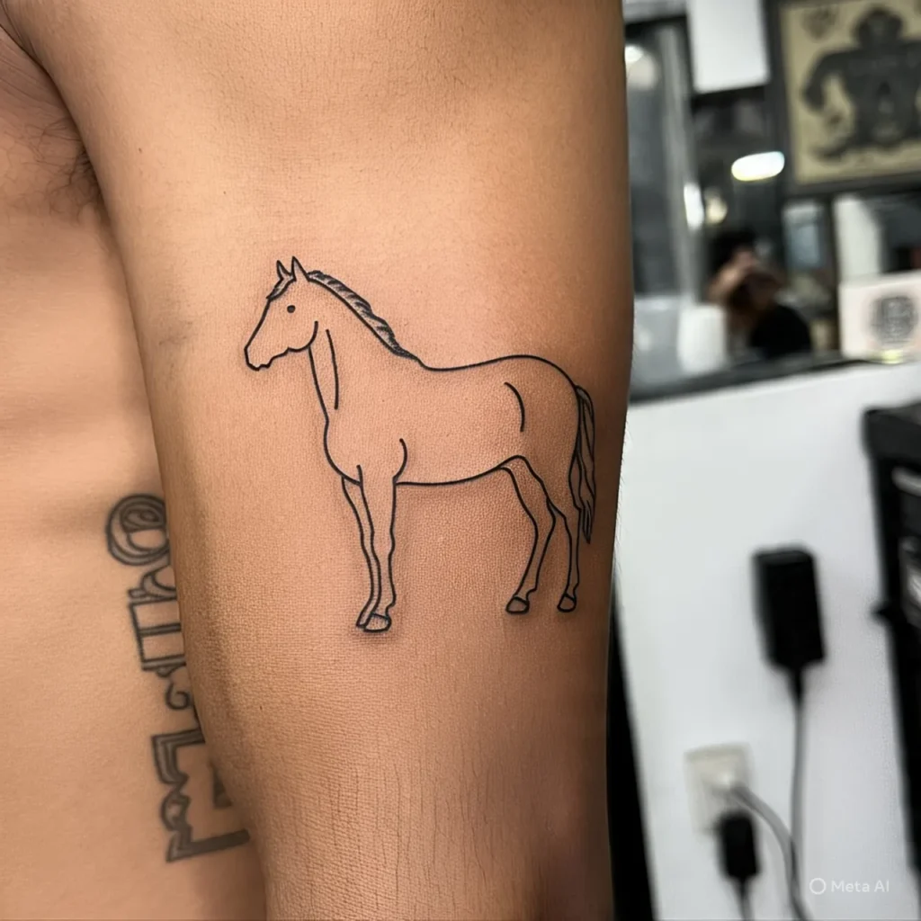 Horse Outline Tattoo, Horse Tattoo