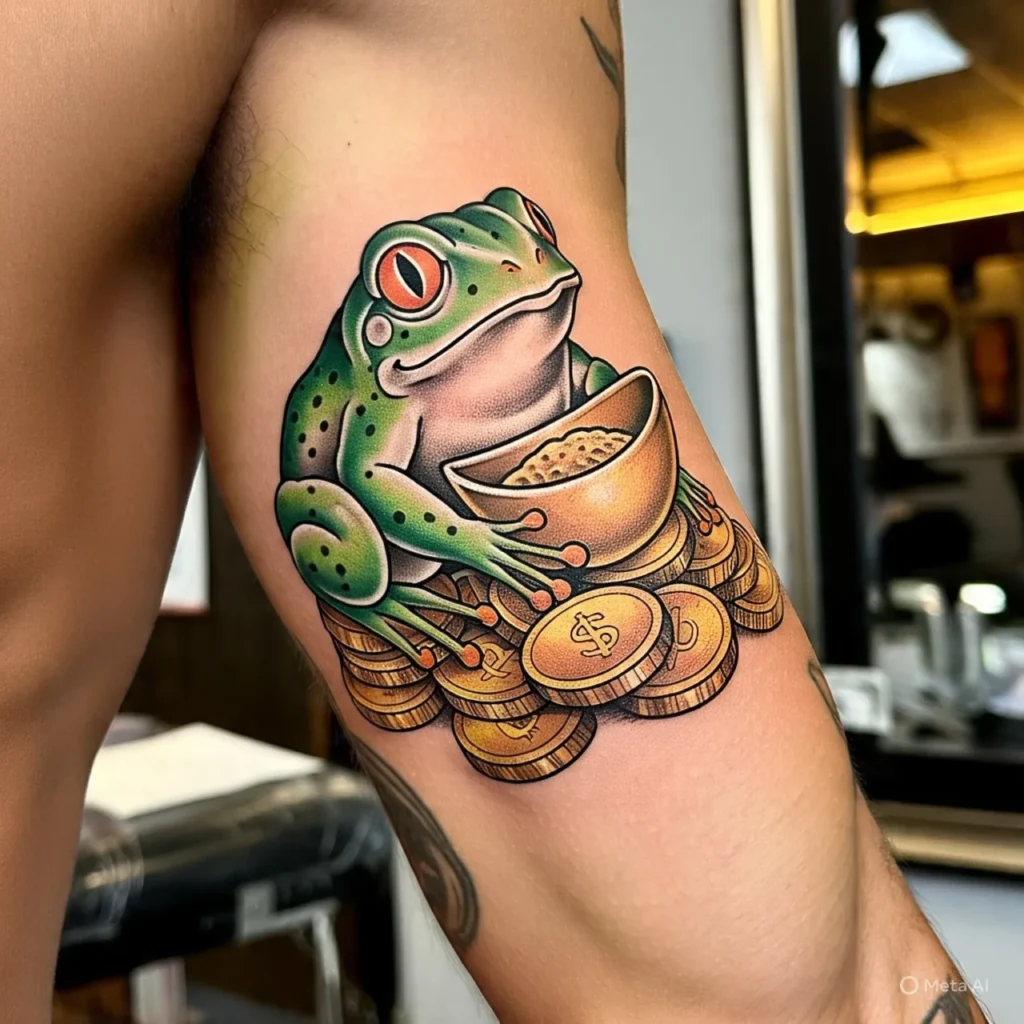 Money Frog Tattoo