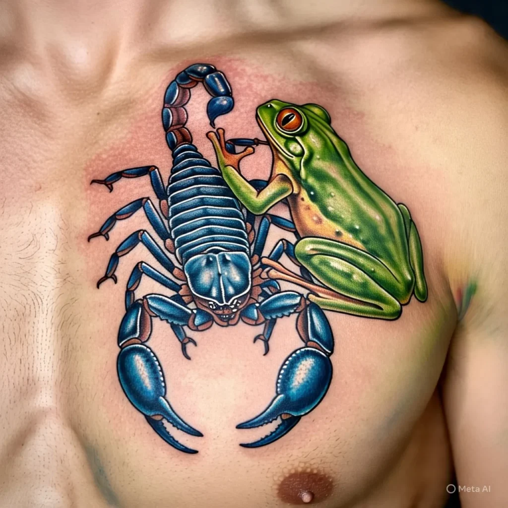 Scorpion and Frog Tattoo, Frog Tattoo