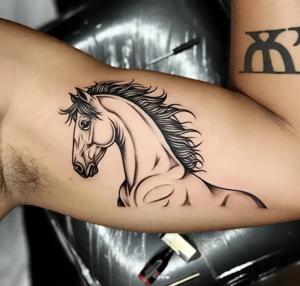 Simple Horse Tattoo ,Horse Tattoo