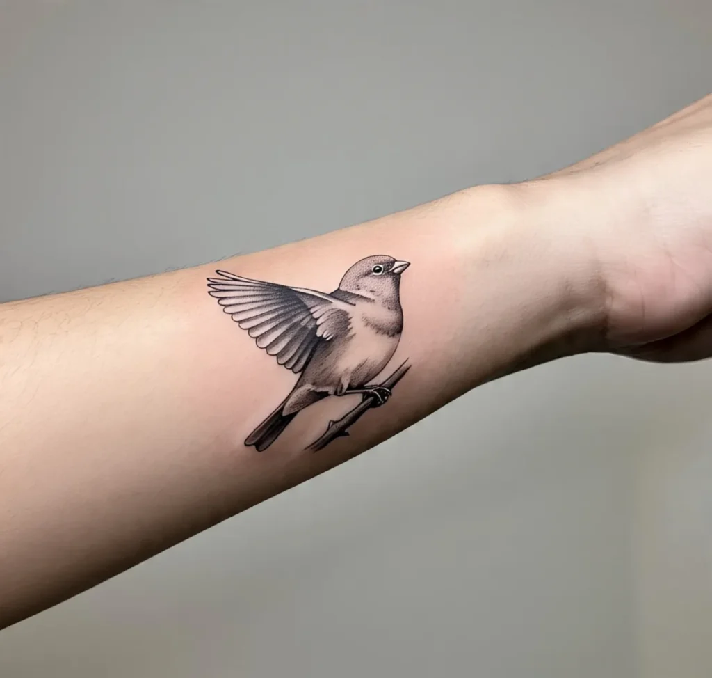 Small Sparrow Tattoo, Sparrow tattoo
