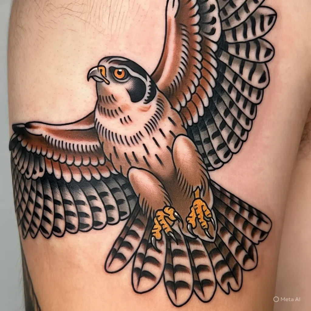 Sparrow Hawk Tattoo, Sparrow tattoo