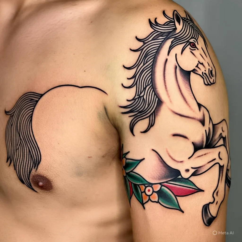 Traditional Horse Tattoo, Horse Tattoo