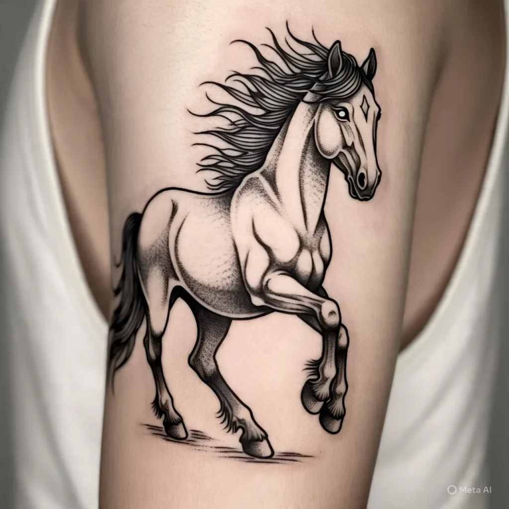 Wild Horse Tattoo, Horse Tattoo