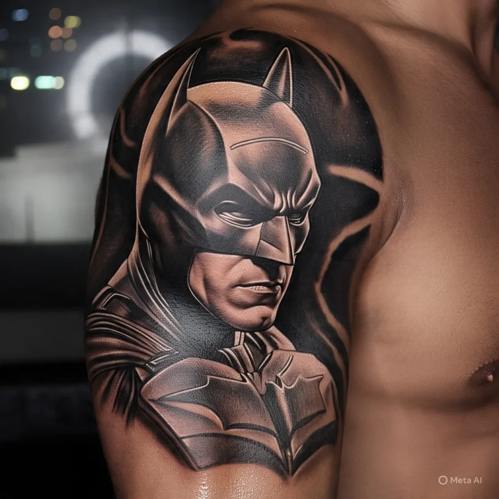 Batman Tattoo On Arm
