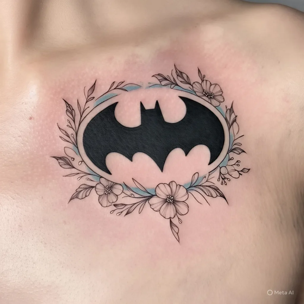 Dainty Batman Tattoo