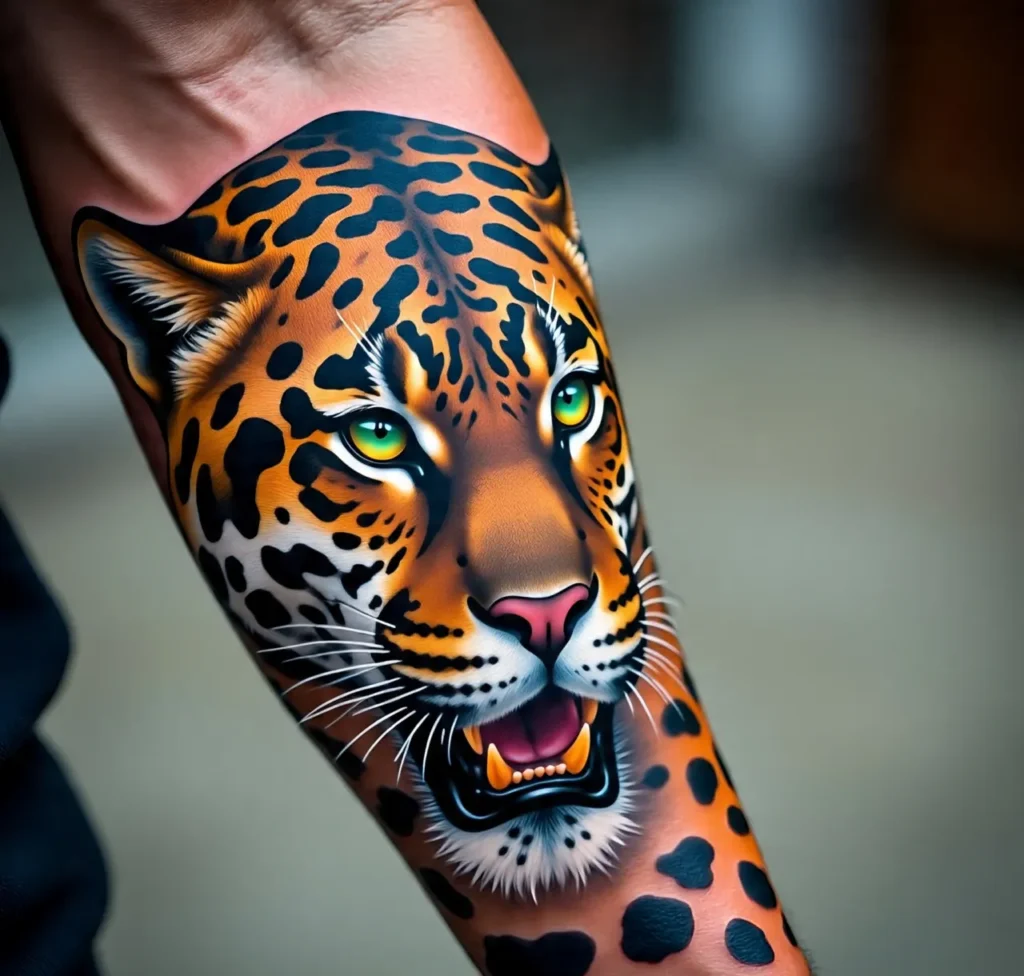 Jaguar Forearm Tattoo, Jaguar Tattoo
