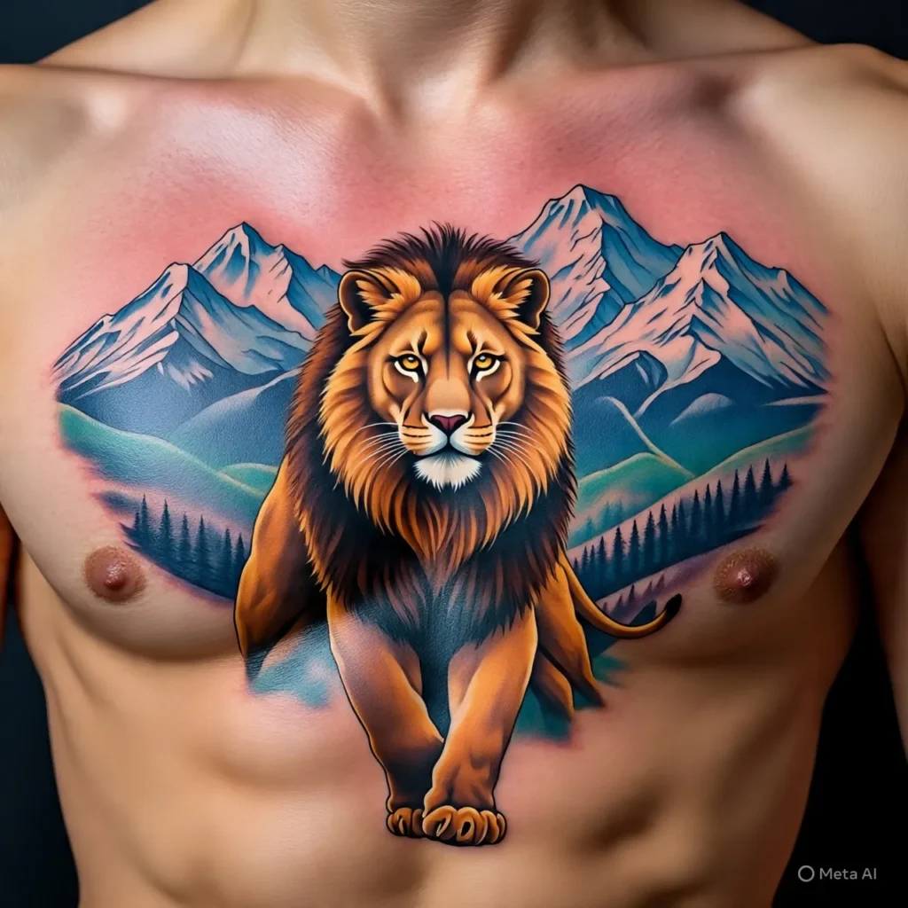 Mountain Lion Tattoo, Mountain Tattoo