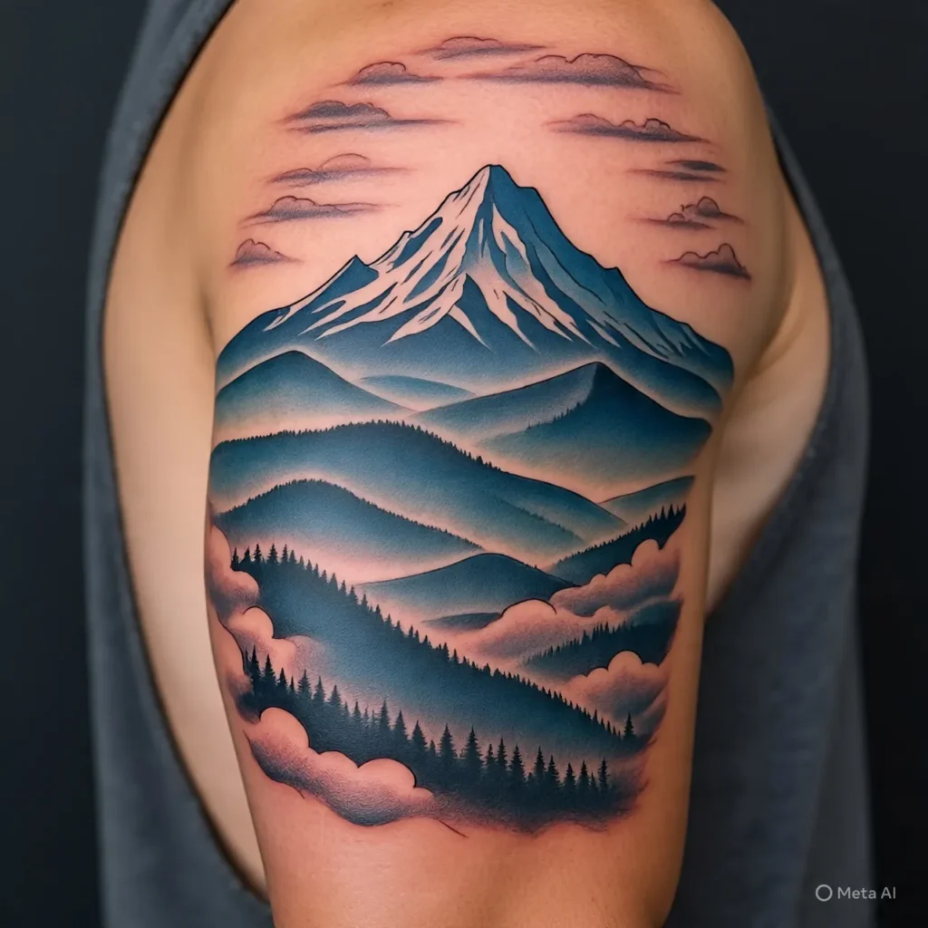 Smoky Mountain Tattoo, Mountain Tattoo