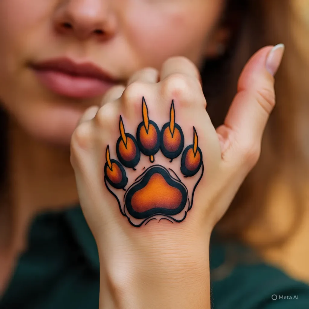 Tiger Paw Tattoo