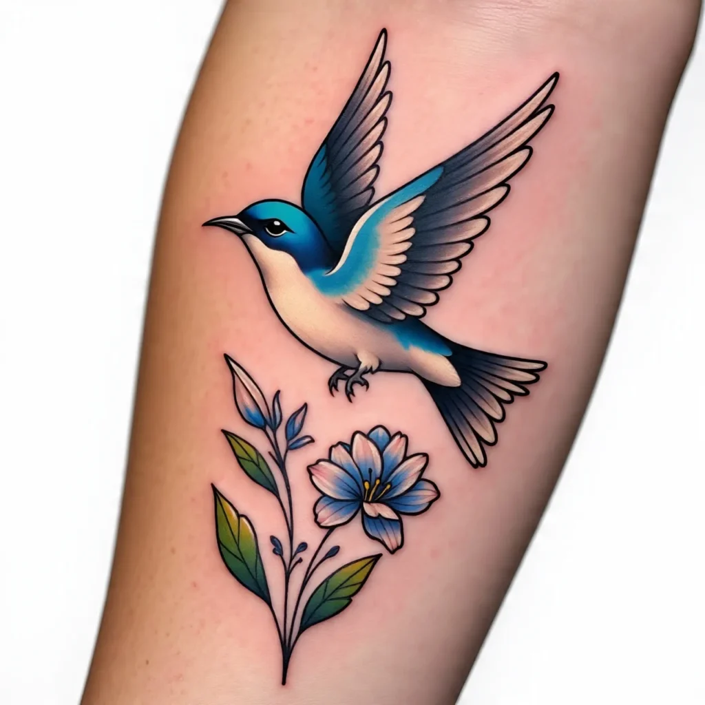 Traditional Swallow Tattoo, Swallow Tattoo