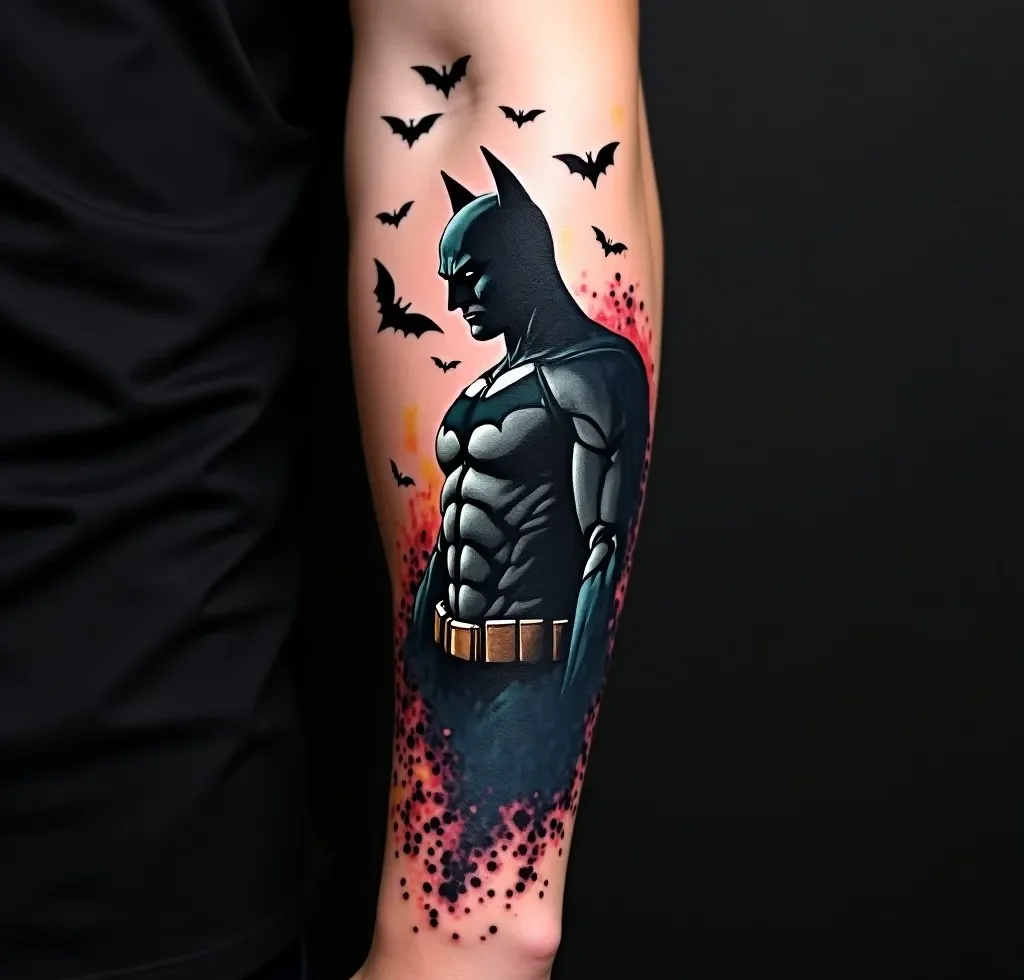 batman tattoo sleeve.. Batman Tattoo