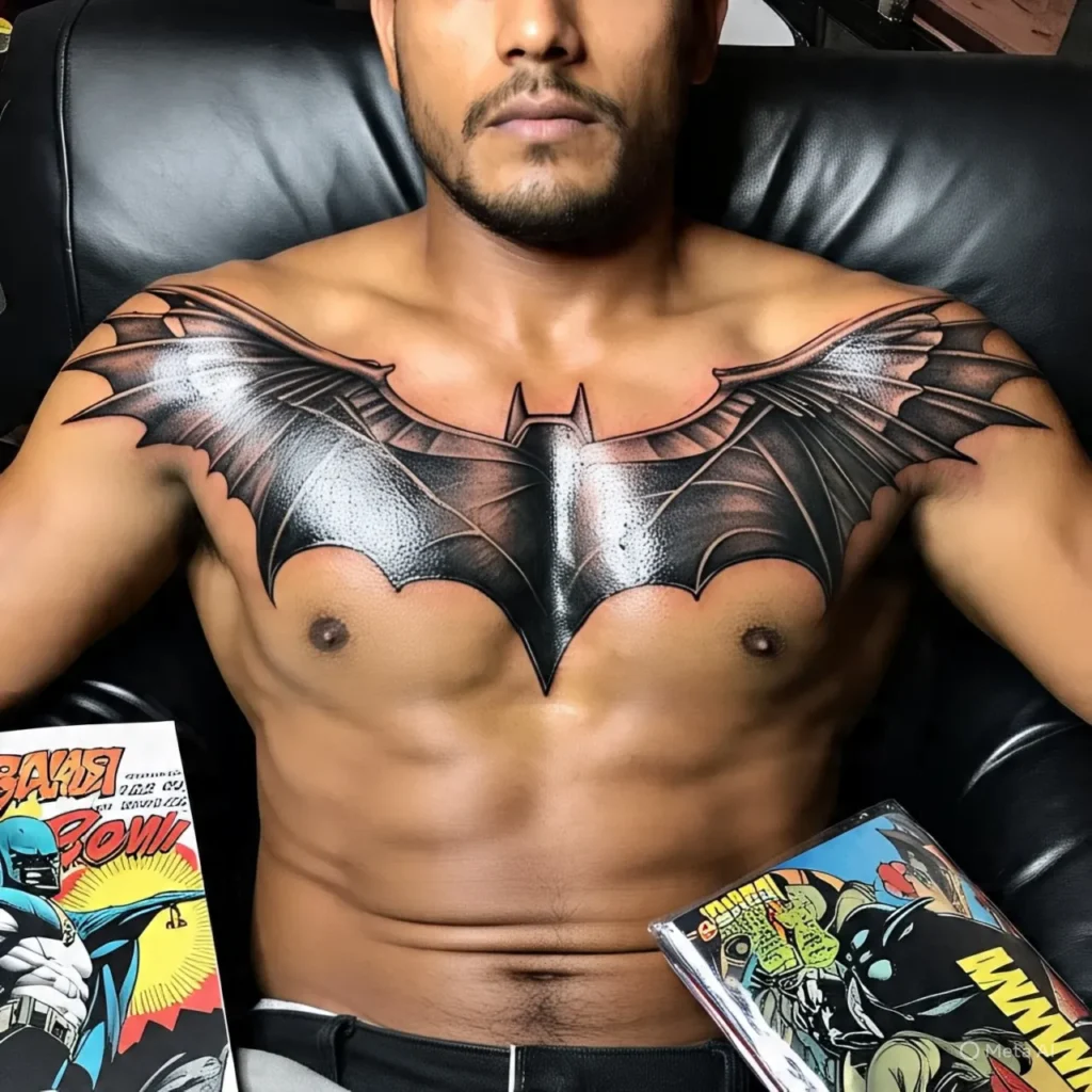 Batman And Superman Tattoo, Batman Tattoo