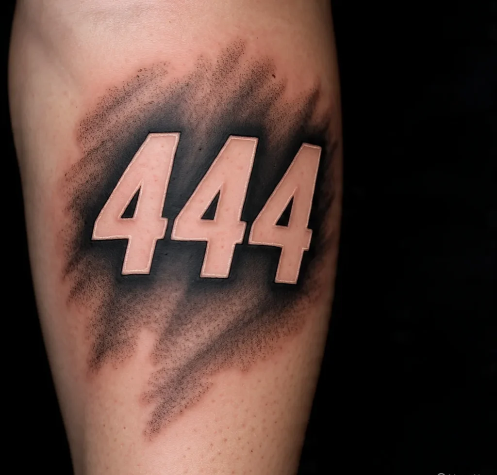 444 Tattoo On Arm