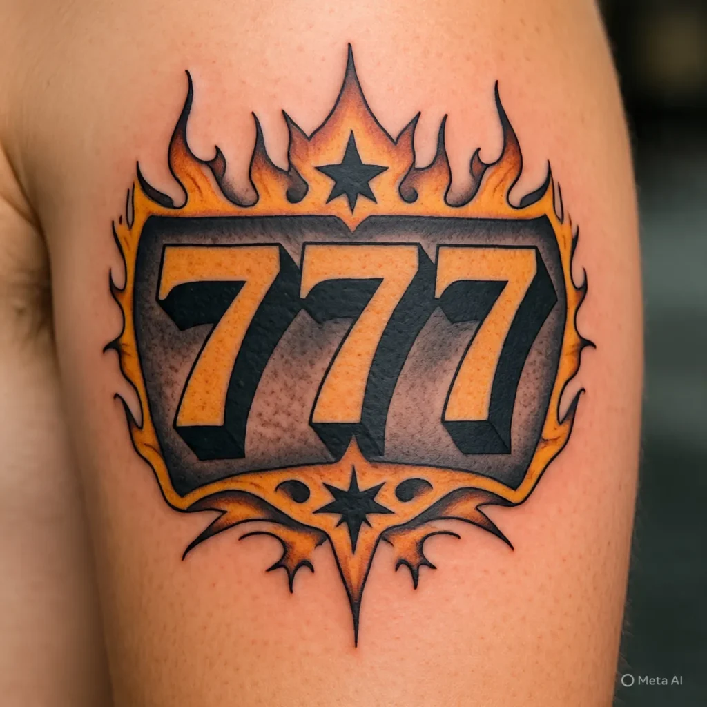 777 Jackpot Tattoo