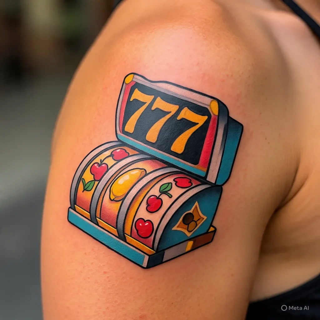 777 Slot Machine Tattoo