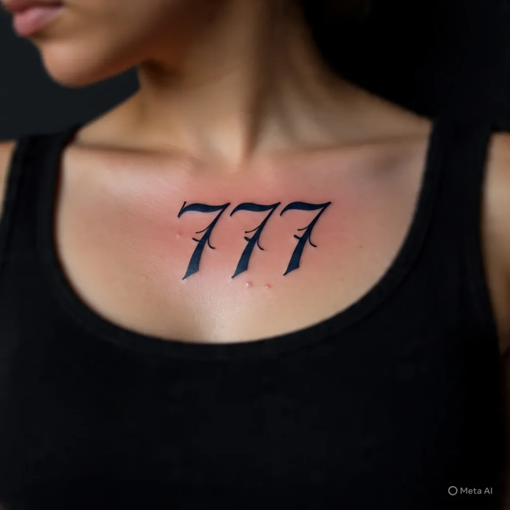 777 tattoo fonts​,