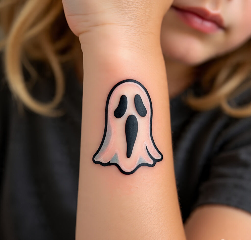 Adorable Ghostface Tattoo,
