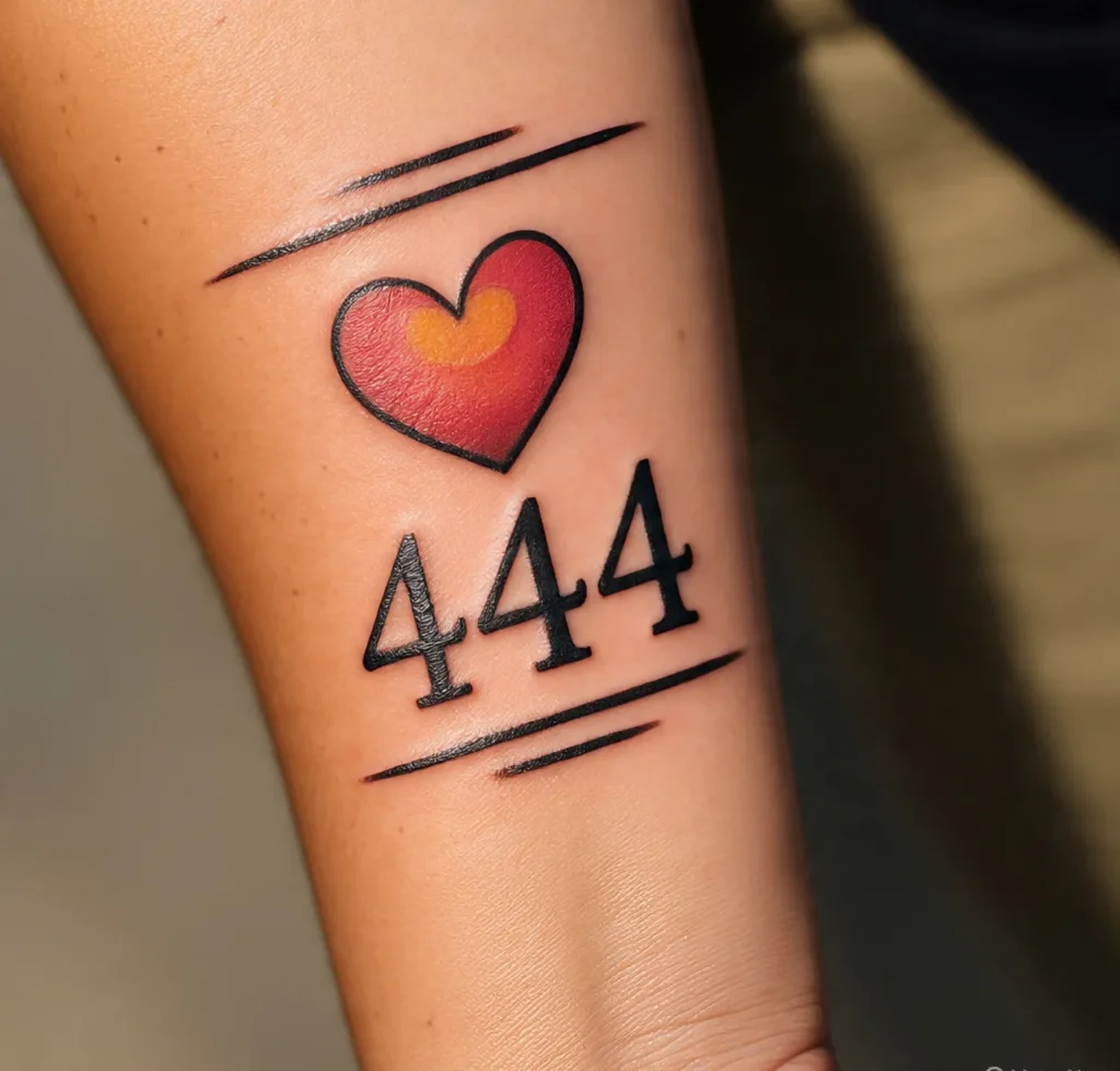 Dainty 444 Tattoo