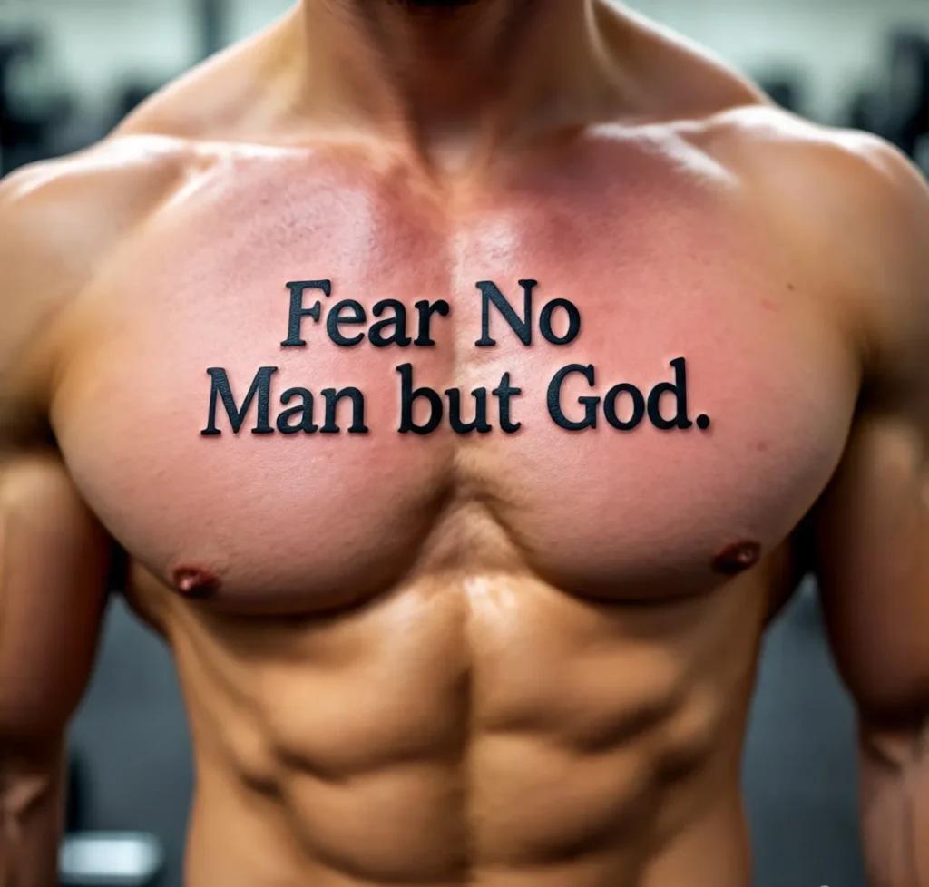 Fear No Man but God Tattoo