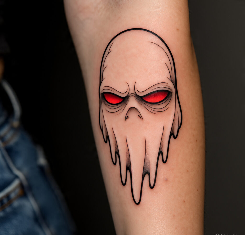 Ghostface tattoo small