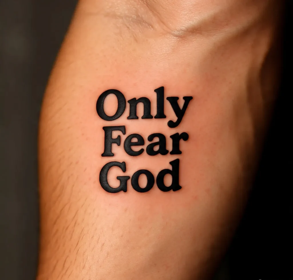 Only Fear God Tattoo